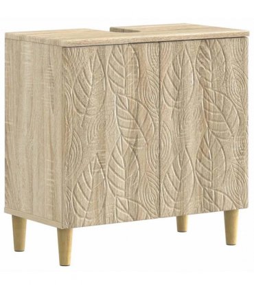 vidaXL 3 Piece Bathroom Cabinet Set DELFT Sonoma Oak Engineered Wood
