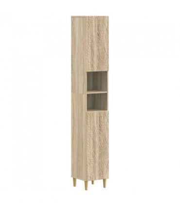 vidaXL 3 Piece Bathroom Cabinet Set DELFT Sonoma Oak Engineered Wood