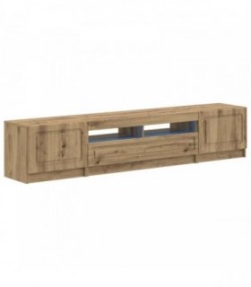 vidaXL 5 Piece LED TV Cabinet Artisan Oak Engineered Wood