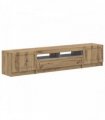 vidaXL 5 Piece LED TV Cabinet Artisan Oak Engineered Wood