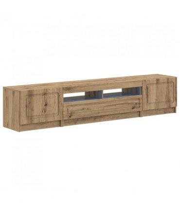 vidaXL 5 Piece LED TV Cabinet Artisan Oak Engineered Wood