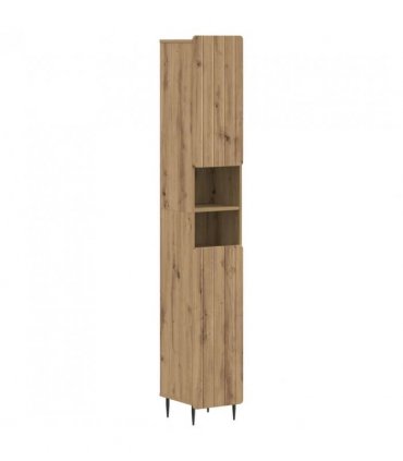 vidaXL 3 Piece Bathroom Cabinet Set ZWOLLE Artisan Oak Engineered Wood