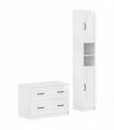 vidaXL 2 Piece Bathroom Cabinet Set UTRECHT High Gloss White
