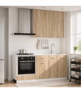 vidaXL Kitchen Unit LYON 5 pcs Sonoma Oak Engineered Wood