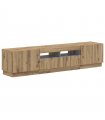 vidaXL 5 Piece LED TV Cabinet Artisan Oak Engineered Wood