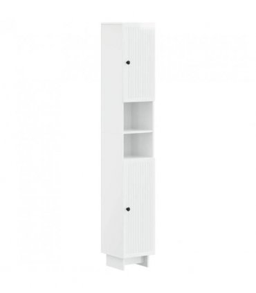 vidaXL 4 Piece Bathroom Cabinet Set EDE High Gloss White