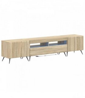 vidaXL 5 Piece LED TV Cabinet Sonoma Oak Engineered Wood