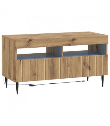 vidaXL 5 Piece LED TV Cabinet Artisan Oak Engineered Wood