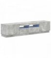 vidaXL 5 Piece LED TV Cabinet Concrete Grey Engineered Wood