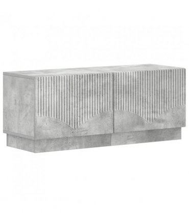 vidaXL 5 Piece LED TV Cabinet Concrete Grey Engineered Wood