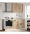 vidaXL Kitchen Unit LUCCA 5 pcs Sonoma Oak Engineered Wood