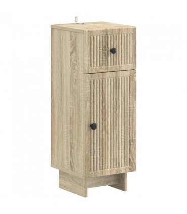 vidaXL 2 Piece Bathroom Cabinet Set EDE Sonoma Oak Engineered Wood
