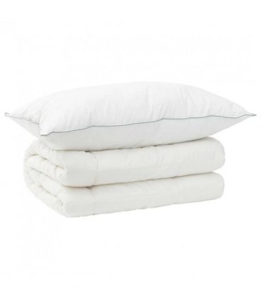 vidaXL Duvet and Pillow Set 2 pcs 137x200 cm 4 Seasons 220 GSM Wool