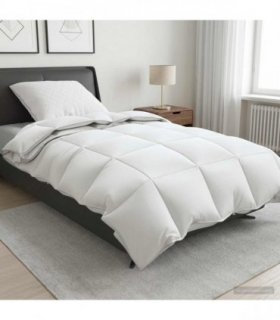 vidaXL 90% Goose Down Duvet Set FULDA 2 pcs 137 x 200 cm All Seasons