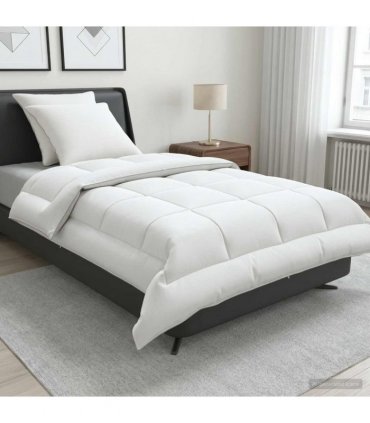 vidaXL Duvet and Pillow Set 3 pcs 135x220 cm Summer 140 GSM Wool White