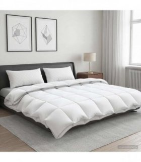 vidaXL 90% Goose Down Duvet Set FULDA 3 pcs 220 x 240 cm All Seasons