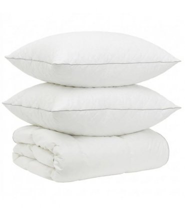 vidaXL 90% Goose Down Duvet Set FULDA 3 pcs 220 x 240 cm All Seasons