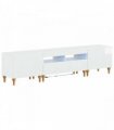 vidaXL 3 Piece LED TV Cabinet High Gloss White Engineered Wood