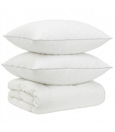 vidaXL 90% Goose Down Duvet Set FULDA 3 pcs 220 x 240 cm All Seasons