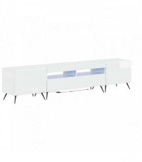 vidaXL 5 Piece LED TV Cabinet High Gloss White Engineered Wood
