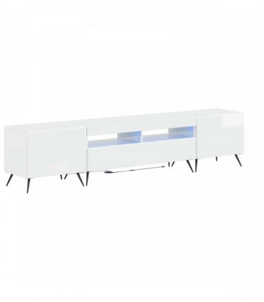 vidaXL 5 Piece LED TV Cabinet High Gloss White Engineered Wood