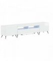 vidaXL 5 Piece LED TV Cabinet High Gloss White Engineered Wood