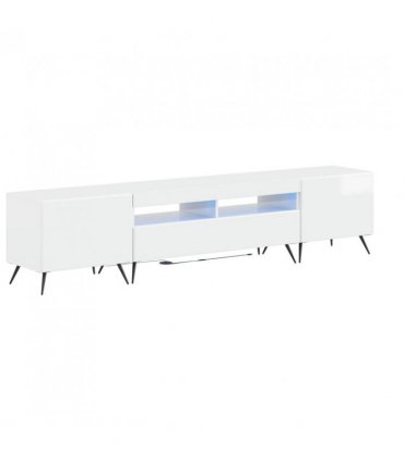vidaXL 5 Piece LED TV Cabinet High Gloss White Engineered Wood