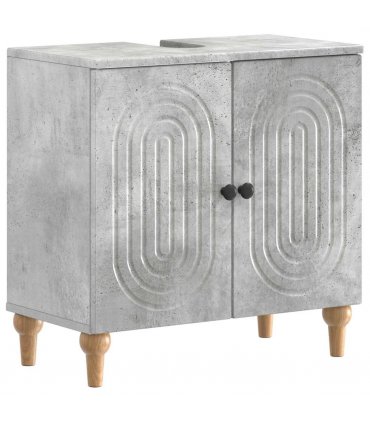vidaXL 2 Piece Bathroom Cabinet Set ALKMAAR Concrete Grey