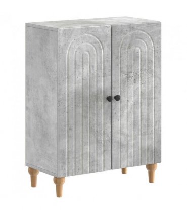 vidaXL 2 Piece Bathroom Cabinet Set ALKMAAR Concrete Grey