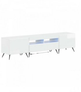 vidaXL 5 Piece LED TV Cabinet High Gloss White Engineered Wood