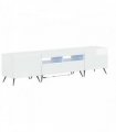 vidaXL 5 Piece LED TV Cabinet High Gloss White Engineered Wood