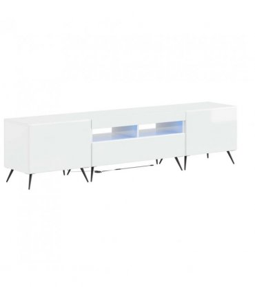 vidaXL 5 Piece LED TV Cabinet High Gloss White Engineered Wood