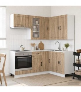 vidaXL Kitchen Unit LUCCA 8 pcs Sonoma Oak Engineered Wood