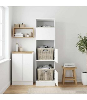 vidaXL Laundry Cabinet White 50 x 68 x 162 cm Engineered wood