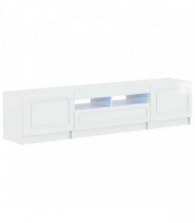 vidaXL 5 Piece LED TV Cabinet High Gloss White Engineered Wood