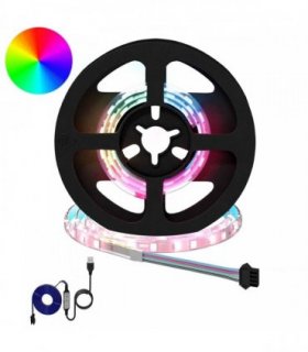 vidaXL LED Strip 12 pcs Black and Transparent Copper and Plastic