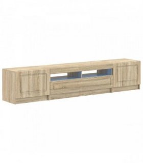 vidaXL 5 Piece LED TV Cabinet Sonoma Oak Engineered Wood
