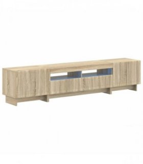 vidaXL 5 Piece LED TV Cabinet Sonoma Oak Engineered Wood