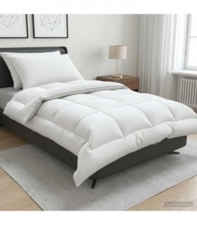 vidaXL Duvet and Pillow Set 3 pcs 155x220 cm Winter 450 GSM Wool White
