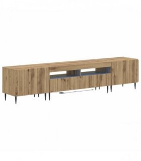 vidaXL 5 Piece LED TV Cabinet Artisan Oak Engineered Wood