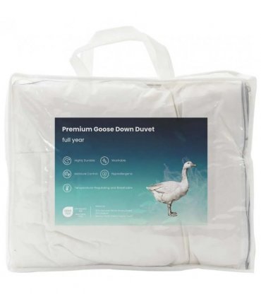 vidaXL 90% Goose Down Duvet Set FULDA 2 pcs 150 x 200 cm All Seasons