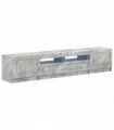 vidaXL 5 Piece LED TV Cabinet Concrete Grey Engineered Wood