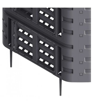 vidaXL Garden Composter Black 93.3x93.3x113 cm 740 L