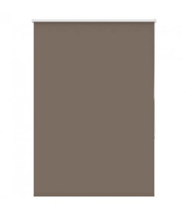 vidaXL Roller Blind Blackout Coffee 110x130 cm Fabric Width 105.7 cm Polyester