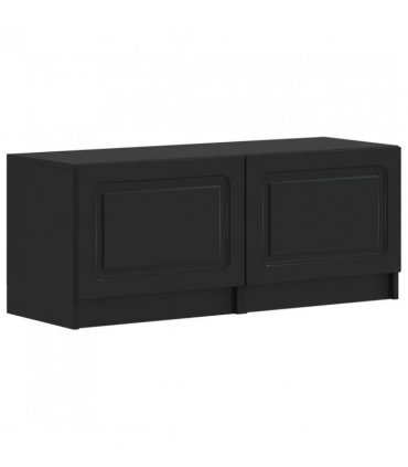 vidaXL 5 Piece LED TV Cabinet Black Engineered Wood