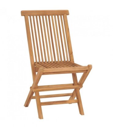 vidaXL Garden Set 5 pcs Brown Soild Teak Wood