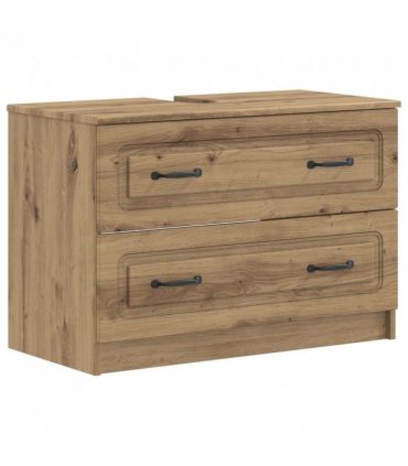 vidaXL 3 Piece Bathroom Cabinet Set UTRECHT Artisan Oak