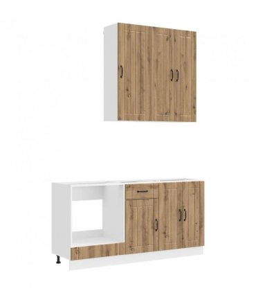 vidaXL Kitchen Unit LUCCA 5 pcs Artisan Oak Engineered Wood