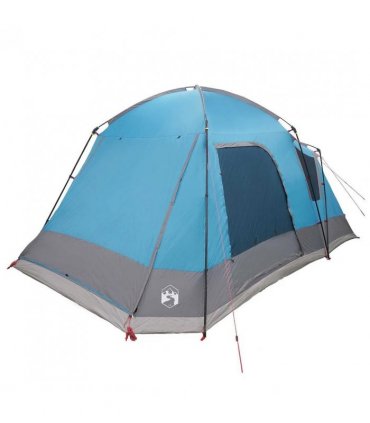 vidaXL Cabin Tent with Roof Blue 8-Person Polyester and Steel