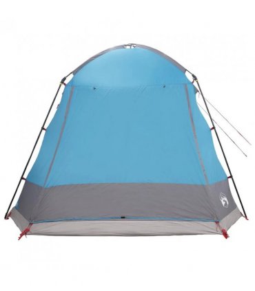 vidaXL Cabin Tent with Roof Blue 8-Person Polyester and Steel